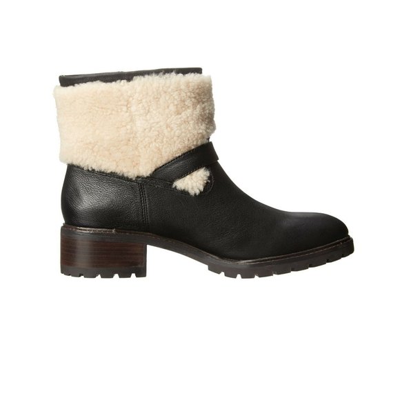 Coach GABRIELLA Shearling/Leather Ankle Boot Boot - Picture 2 of 7